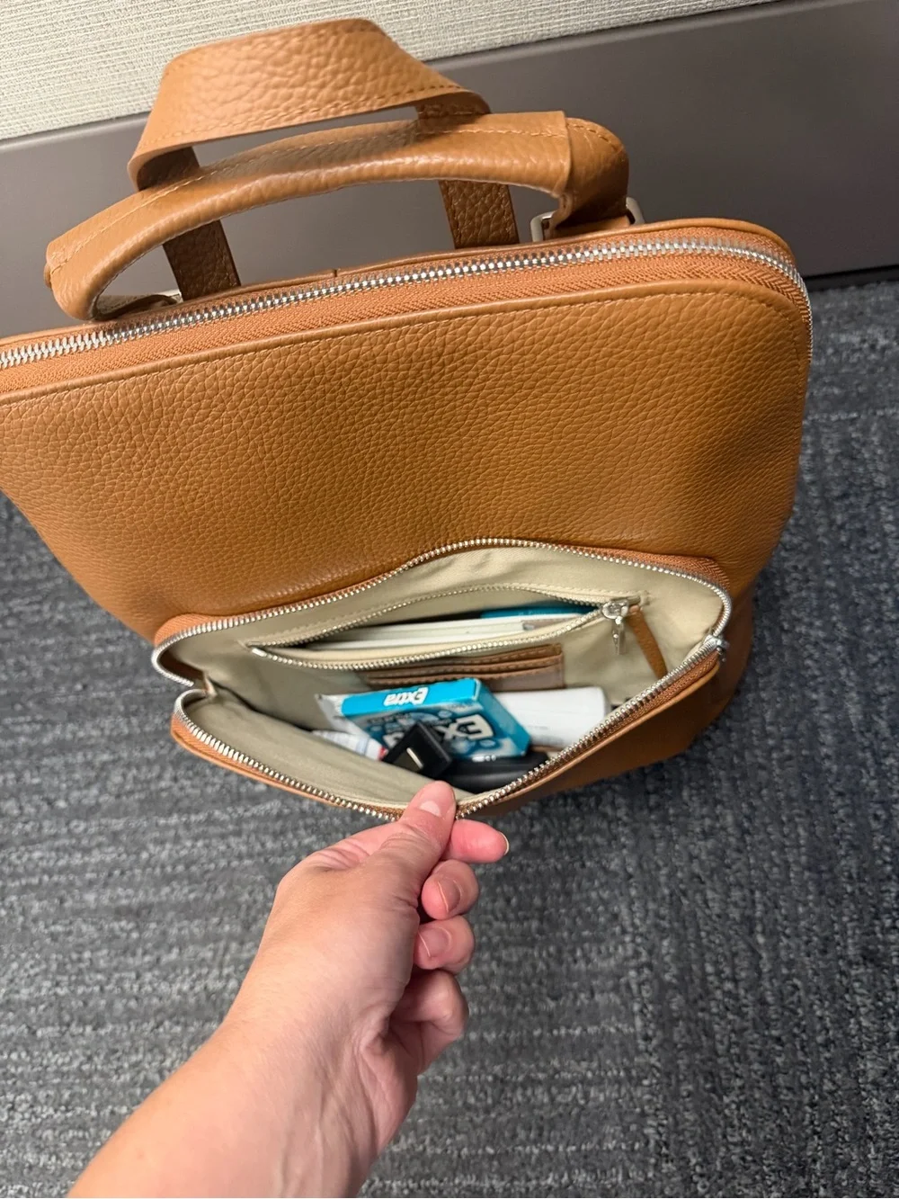 Quince backpack pebbled